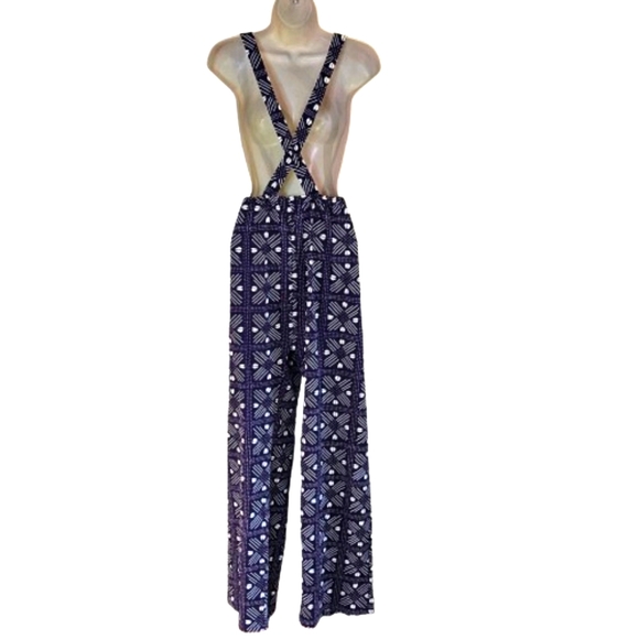 ade + ayo Purple/White Multi-Color Geometric Print Jumpsuit, Size XXL - Picture 10 of 15